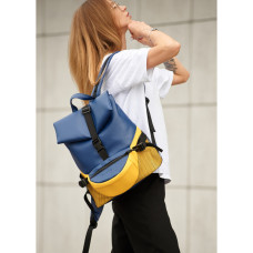 Женский рюкзак Sambag RENE DOUBLE желто-голубой 37 х 31 х 14 см (27151116r)