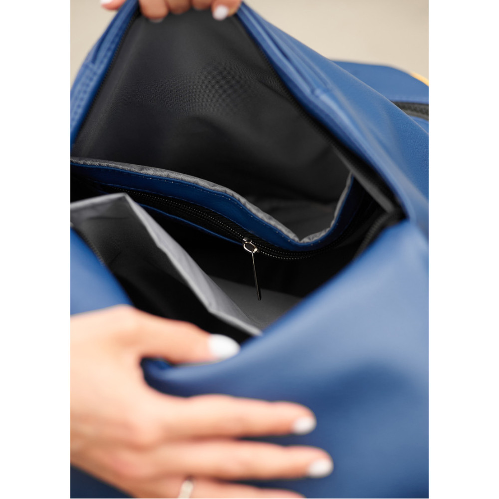 Жіночий рюкзак Sambag RENE DOUBLE жовто-блакитний 37 х 31 х 14 см (27151116r)
