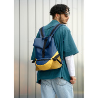 Мужской рюкзак Sambag RENEDOUBLE желто-голубой 37 х 31 х 14 см (27151116rm)