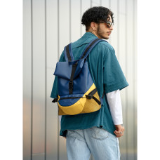 Мужской рюкзак Sambag RENEDOUBLE желто-голубой 37 х 31 х 14 см (27151116rm)