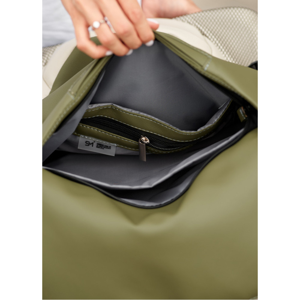 Женский рюкзак Sambag RENEDOUBLE хаки 37 x 31 x 14 см (27151119r)