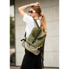Женский рюкзак Sambag RENEDOUBLE хаки 37 x 31 x 14 см (27151119r)
