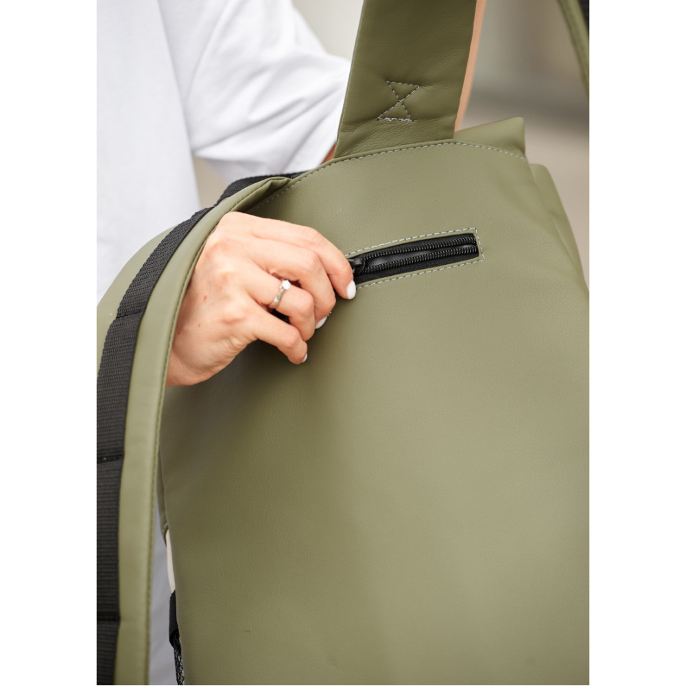 Женский рюкзак Sambag RENEDOUBLE хаки 37 x 31 x 14 см (27151119r)