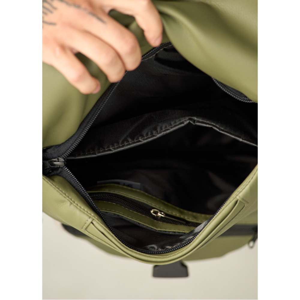 Чоловічий рюкзак Sambag RENEDOUBLE хакі 37 х 31 х 14 см (27151119rm)