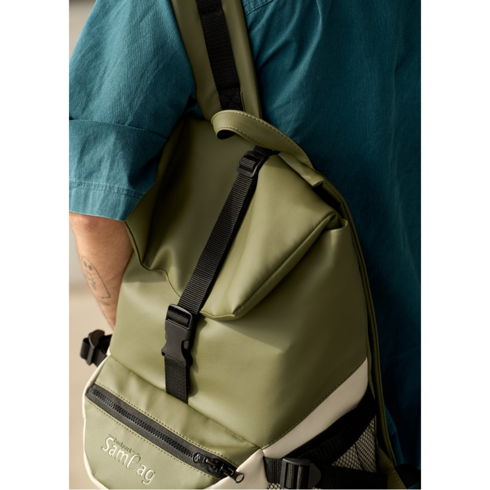 Чоловічий рюкзак Sambag RENEDOUBLE хакі 37 х 31 х 14 см (27151119rm)