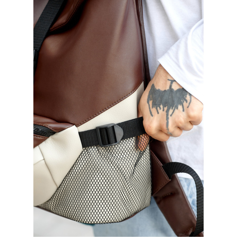 Чоловічий рюкзак Sambag RENEDOUBLE шоколадний 37 х 31 х 14 см (27151120rm)