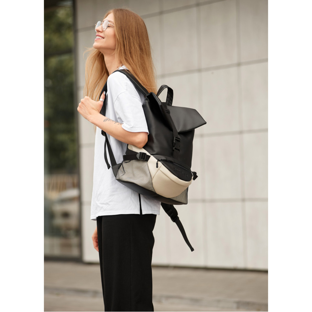 Женский рюкзак Sambag RENEDOUBLE черно-серый 37 x 31 x 14 см (27151130r)