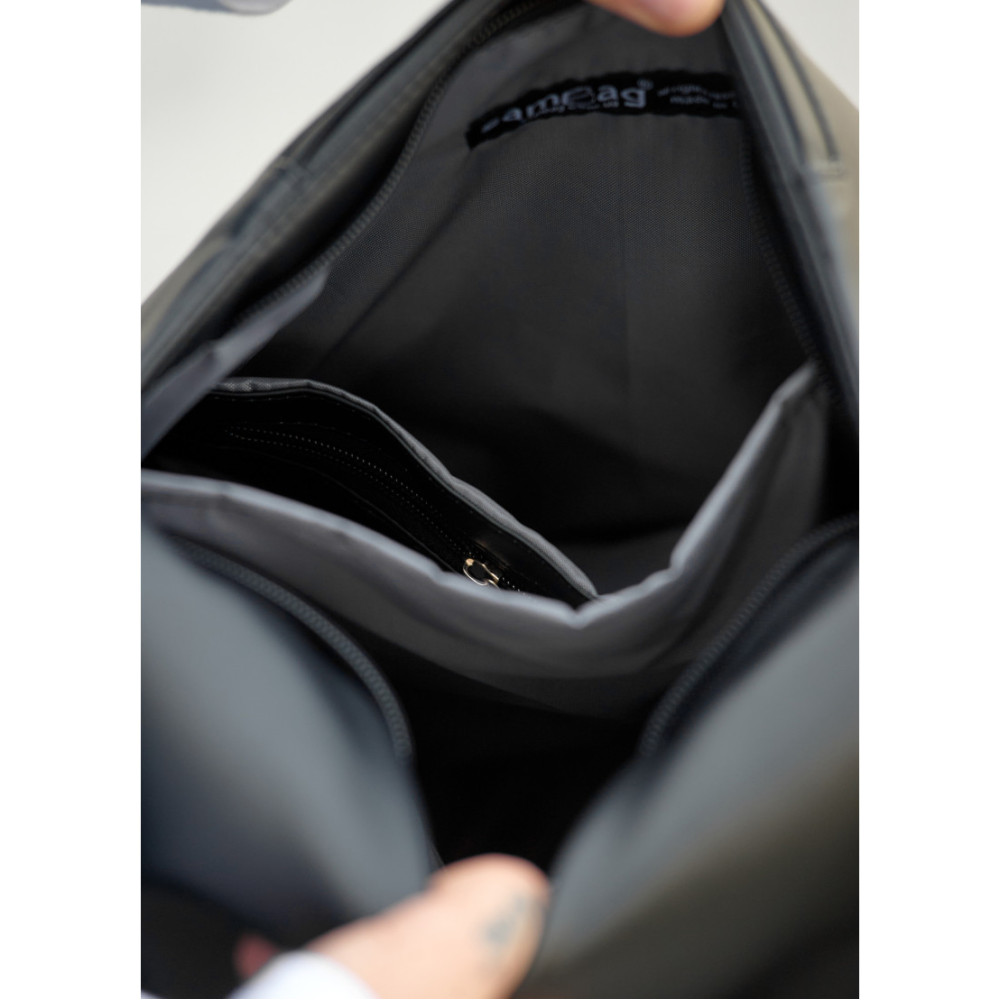 Чоловічий рюкзак Sambag RENEDOUBLE чорно-сірий 37 х 31 х 14 см (27151130rm)