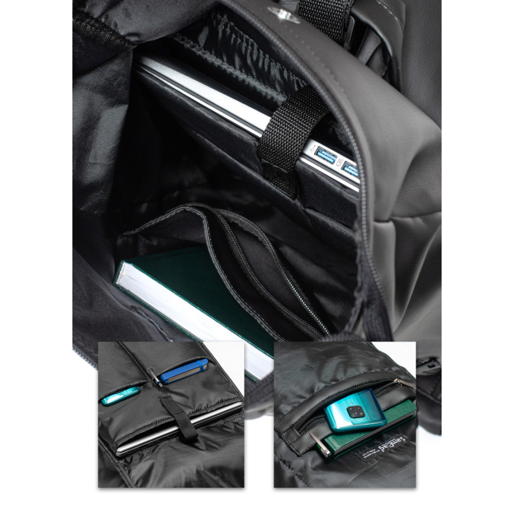 Рюкзак Sambag унісекс RollTop LZT чорний 43 х 31 х 14 см (24208001)