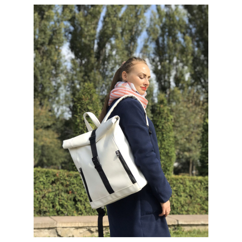 Рюкзак Sambag унісекс RollTop LZT білий 43 х 31 х 14 см (24208008)