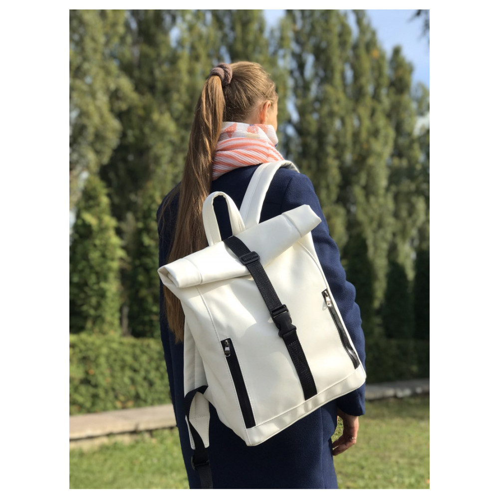 Рюкзак Sambag унісекс RollTop LZT білий 43 х 31 х 14 см (24208008)