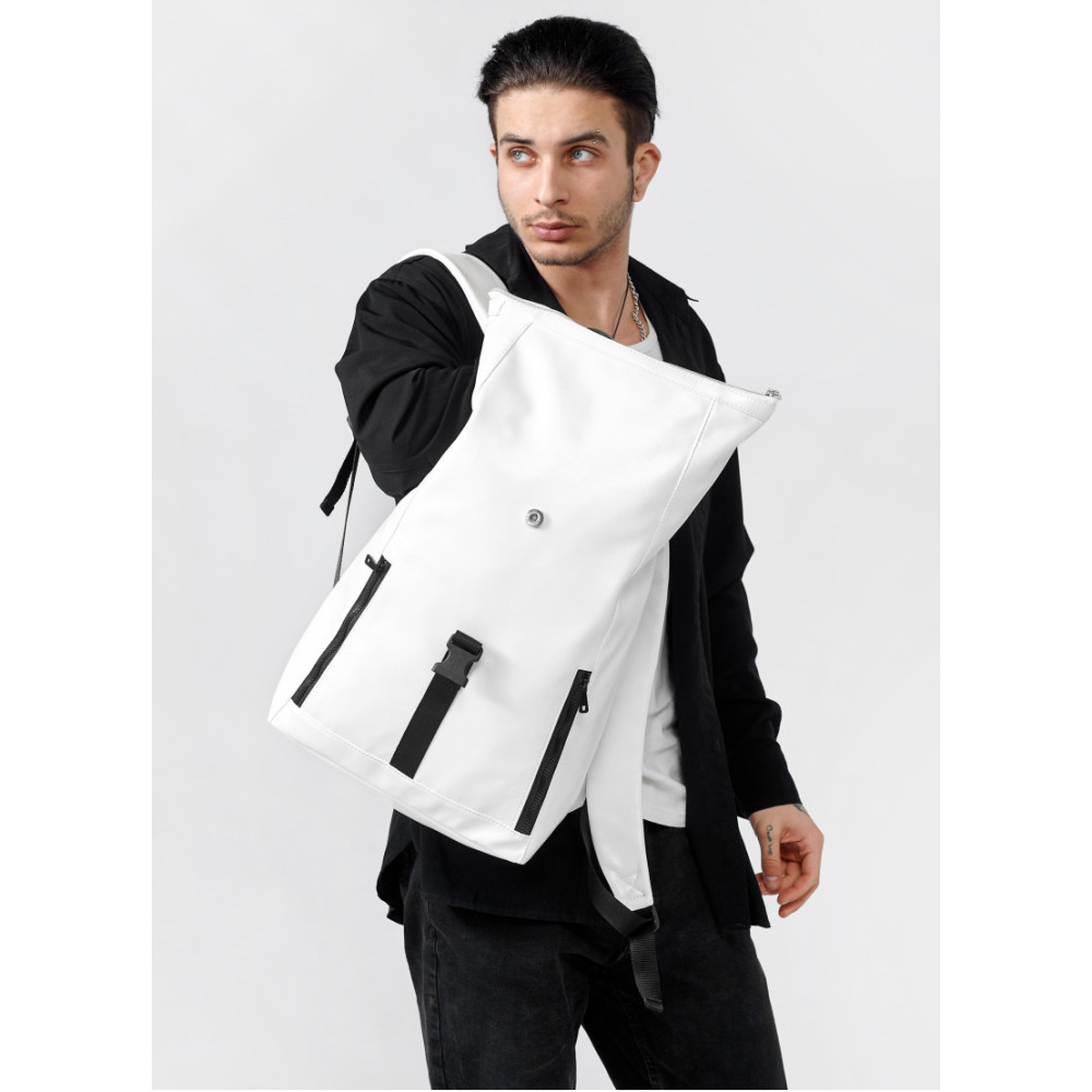 Чоловічий рюкзак Sambag RollTop One білий 41 х 30 х 16 см (24208008m)