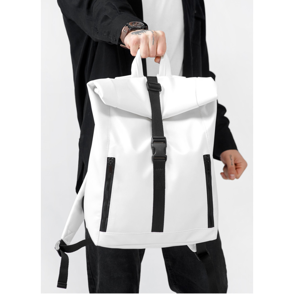 Чоловічий рюкзак Sambag RollTop One білий 41 х 30 х 16 см (24208008m)