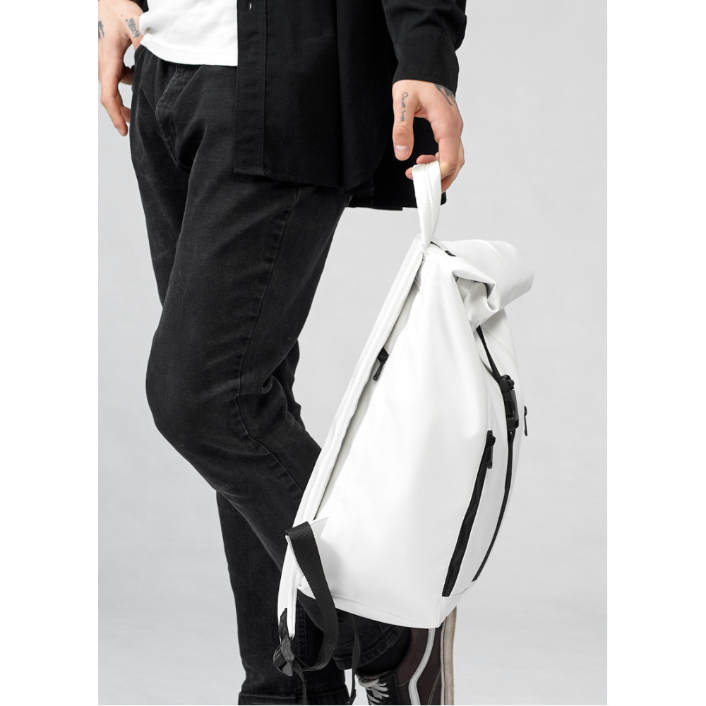 Чоловічий рюкзак Sambag RollTop One білий 41 х 30 х 16 см (24208008m)