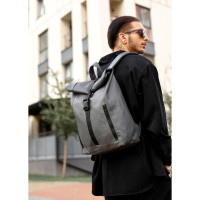 Чоловічий рюкзак Sambag ROLLTOP LZT графітовий 41 х 30 х 16 см (24208009m)