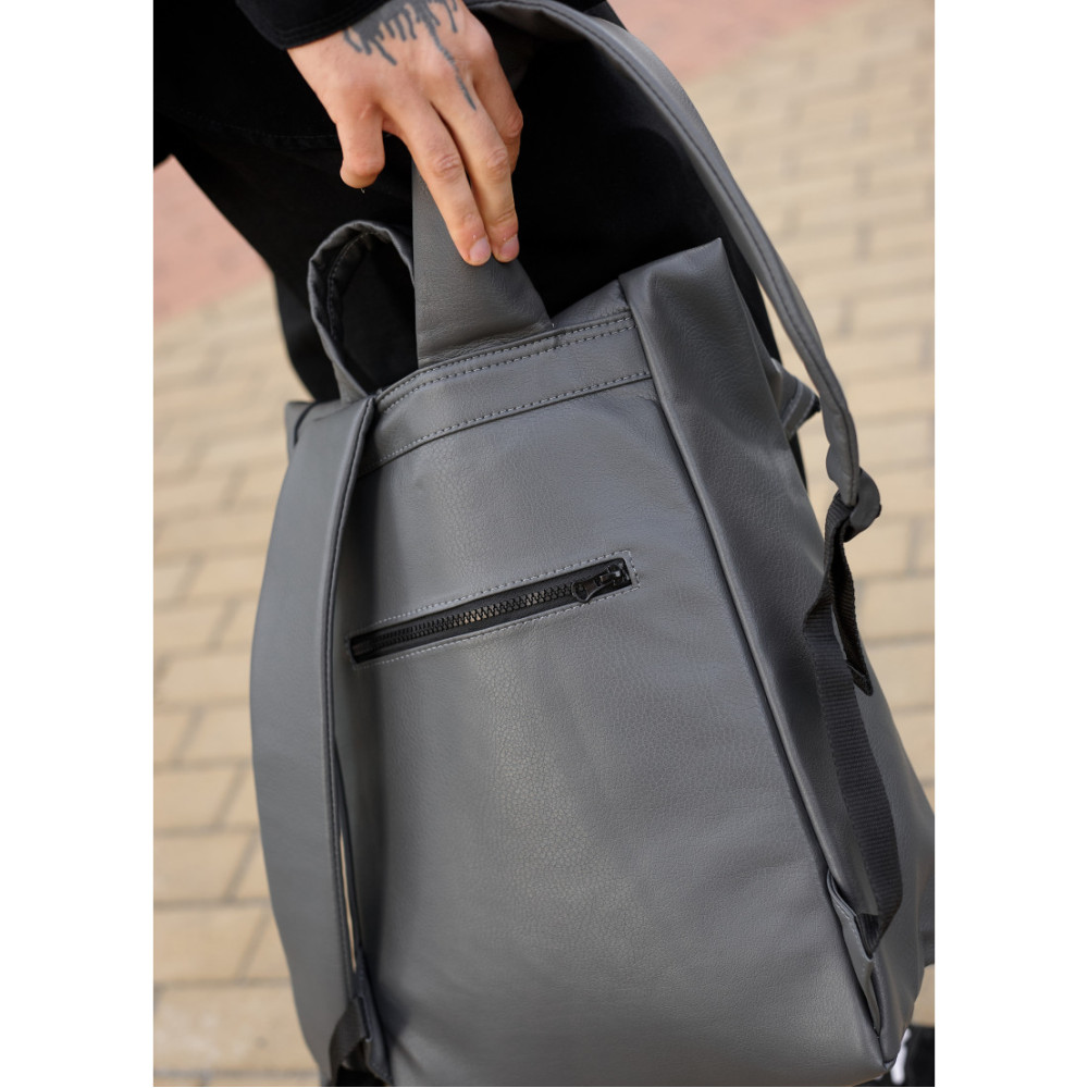 Чоловічий рюкзак Sambag ROLLTOP LZT графітовий 41 х 30 х 16 см (24208009m)