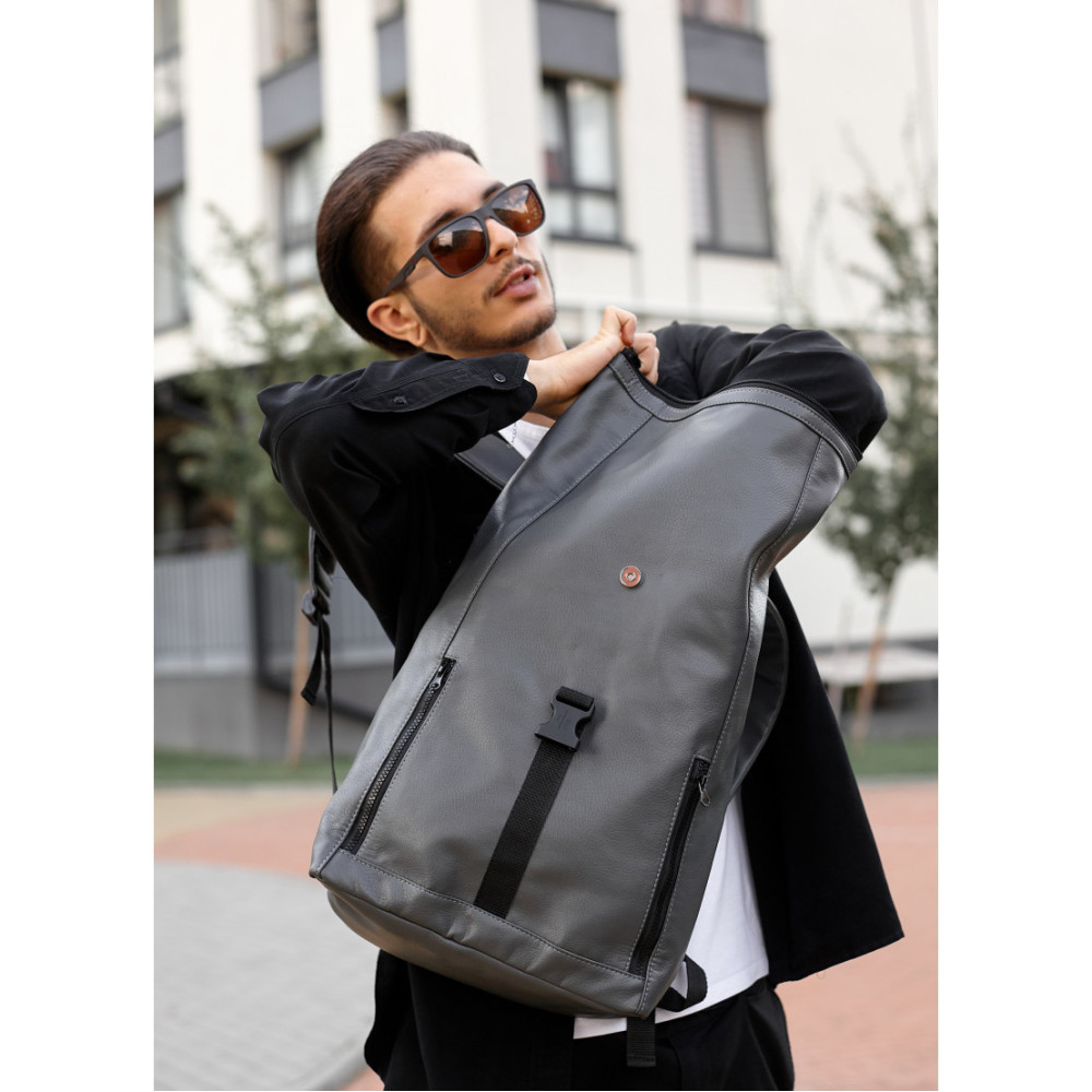 Чоловічий рюкзак Sambag ROLLTOP LZT графітовий 41 х 30 х 16 см (24208009m)