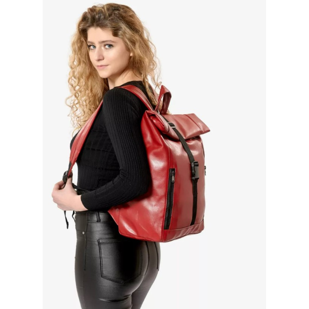 Жіночий рюкзак Sambag RollTop One Червоний 41 х 30 х 16 см (24208017)