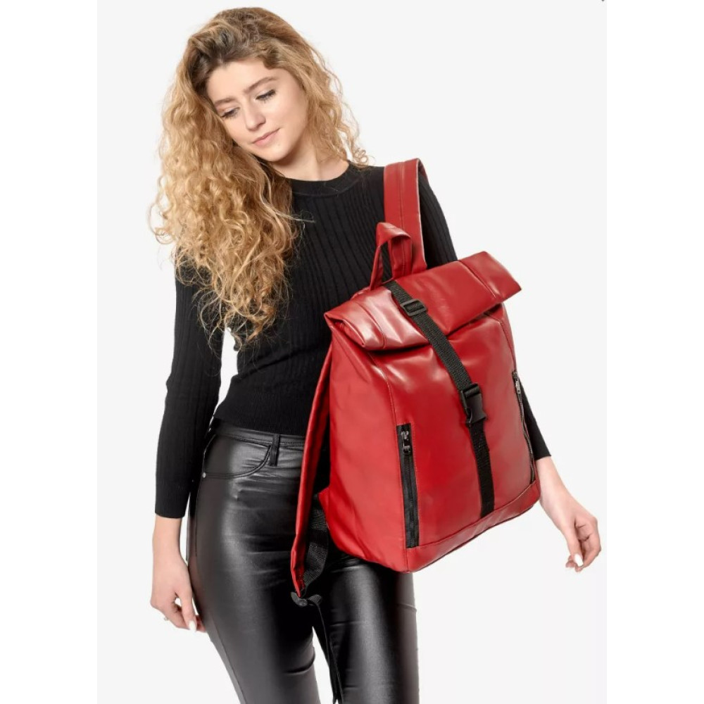 Жіночий рюкзак Sambag RollTop One Червоний 41 х 30 х 16 см (24208017)