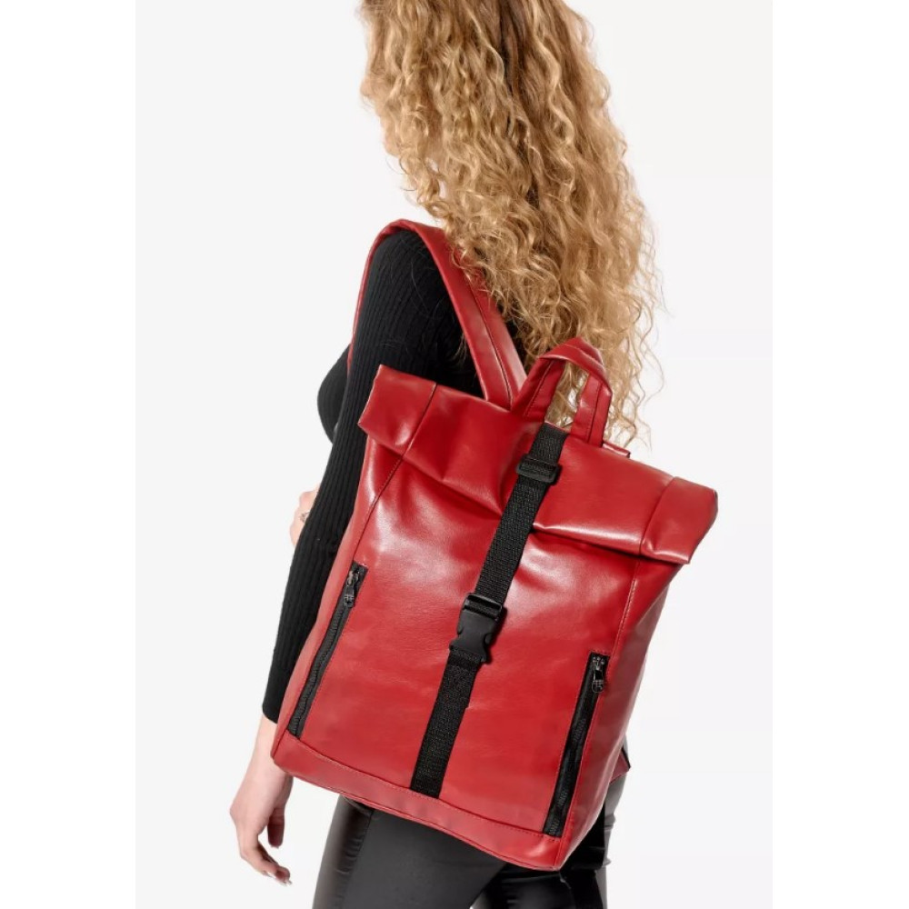 Жіночий рюкзак Sambag RollTop One Червоний 41 х 30 х 16 см (24208017)