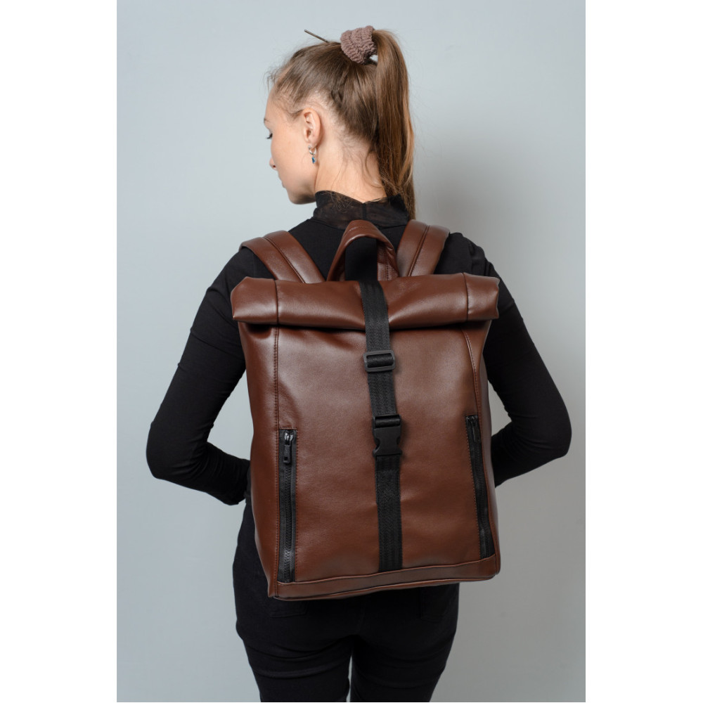 Рюкзак Sambag Roll коричневий 24208020
