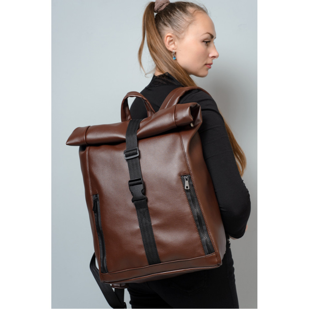 Рюкзак Sambag Roll коричневий 24208020