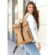 Жіночий рюкзак Sambag RollTop One бежевий 41 х 30 х 16 см (24208026)