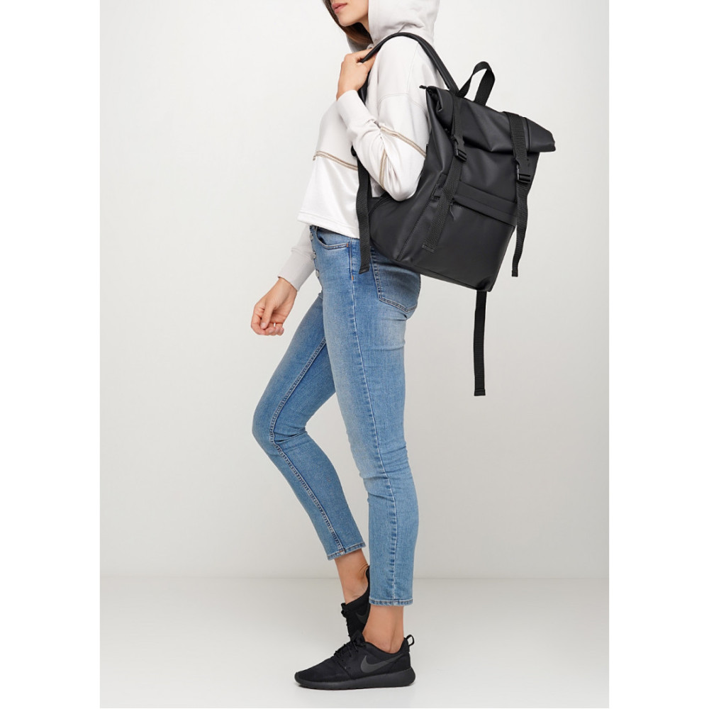 Рюкзак Sambag унісекс RollTop LSH чорний 43 х 31 х 14 см (24211001)