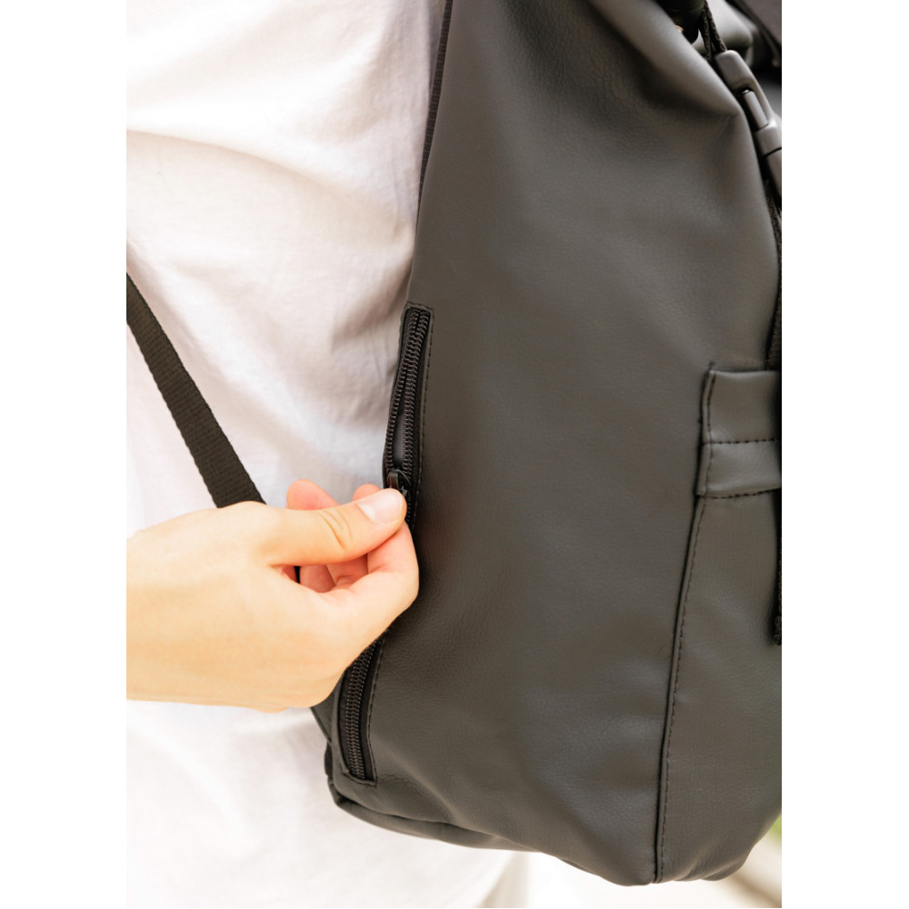 Чоловічий рюкзак Sambag RollTop LSHm чорний 43 х 31 х 14 см (24211001m)