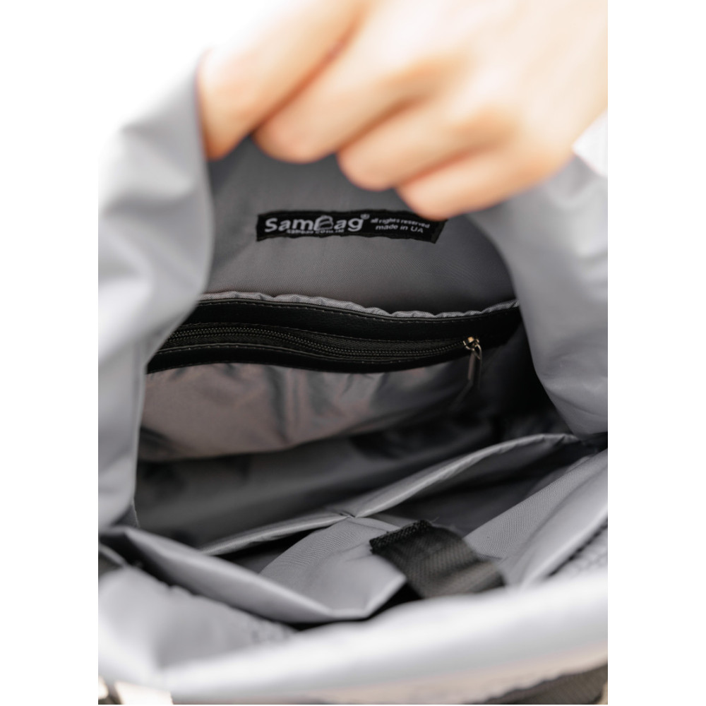 Чоловічий рюкзак Sambag RollTop LSHm чорний 43 х 31 х 14 см (24211001m)