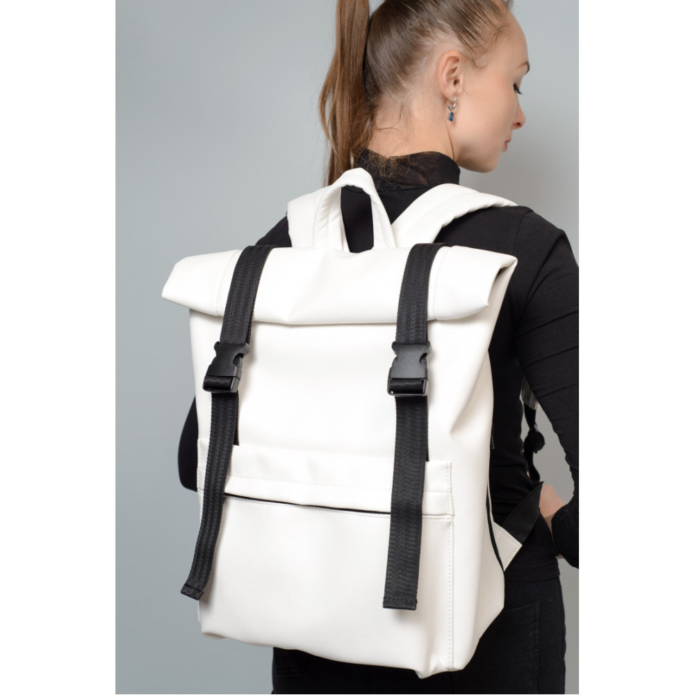 Рюкзак Sambag унісекс RollTop LSH білий 43 х 31 х 14 см (24211008)