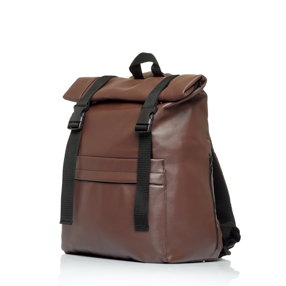 Жіночий рюкзак Sambag RollTop Milton шоколадний 41 х 30 х 16 см (24211020)