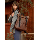 Жіночий рюкзак Sambag RollTop Milton шоколадний 41 х 30 х 16 см (24211020)