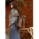 Жіночий рюкзак Sambag RollTop Milton шоколадний 41 х 30 х 16 см (24211020)