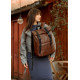 Жіночий рюкзак Sambag RollTop Milton шоколадний 41 х 30 х 16 см (24211020)