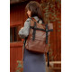 Жіночий рюкзак Sambag RollTop Milton шоколадний 41 х 30 х 16 см (24211020)