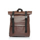 Жіночий рюкзак Sambag RollTop Milton шоколадний 41 х 30 х 16 см (24211020)