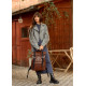 Жіночий рюкзак Sambag RollTop Milton шоколадний 41 х 30 х 16 см (24211020)