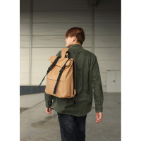 Мужской рюкзак Sambag RollTop MILTON бежевый 24211026m