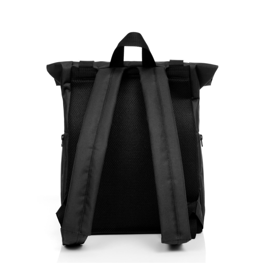 Чоловічий рюкзак Sambag RollTop Milton чорний тканевий 41 х 30 х 16 см (24211065m)