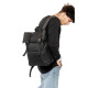 Чоловічий рюкзак Sambag RollTop Milton чорний тканевий 41 х 30 х 16 см (24211065m)