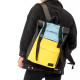 Чоловічий рюкзак Sambag RollTop LTH блакитний з жовтим 41 х 30 х 16 см (24231610m)