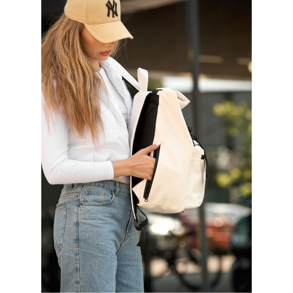 Рюкзак ролл Sambag унісекс RollTop LTT білий 41 x 30 x 16 см (24238008)