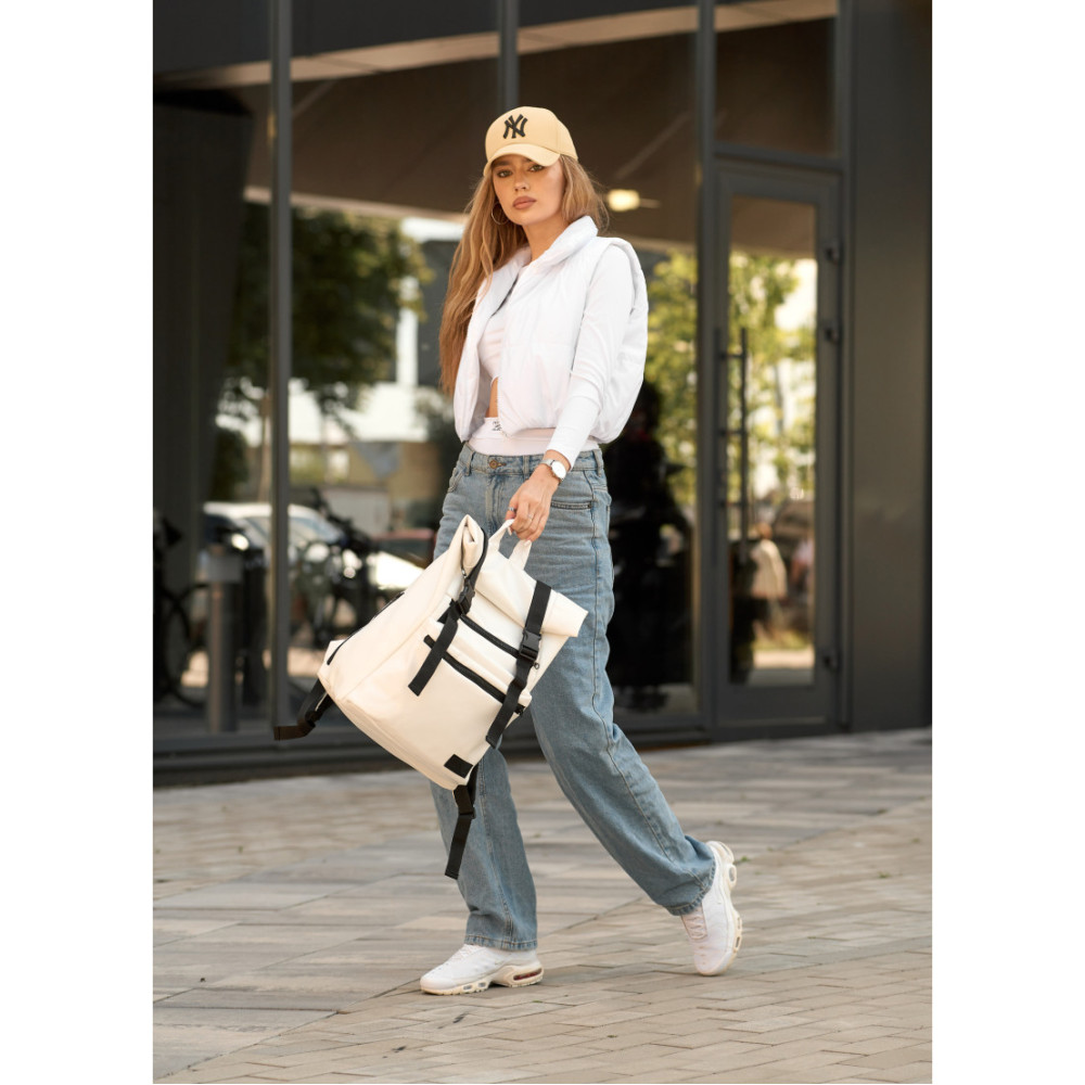 Рюкзак ролл Sambag унісекс RollTop LTT білий 41 x 30 x 16 см (24238008)