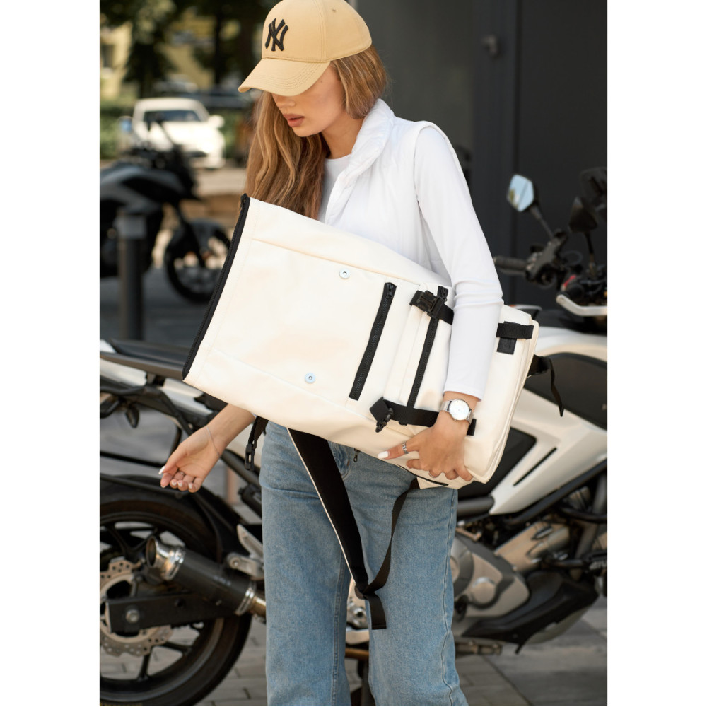 Рюкзак ролл Sambag унісекс RollTop LTT білий 41 x 30 x 16 см (24238008)