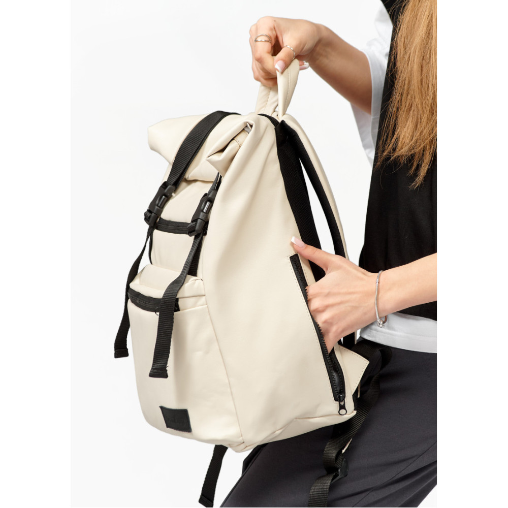 Рюкзак Sambag унісекс RollTop LTT бежевий 43 х 31 х 14 см (24238011)