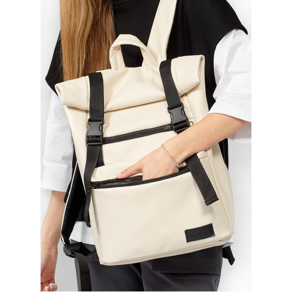 Рюкзак Sambag унісекс RollTop LTT бежевий 43 х 31 х 14 см (24238011)