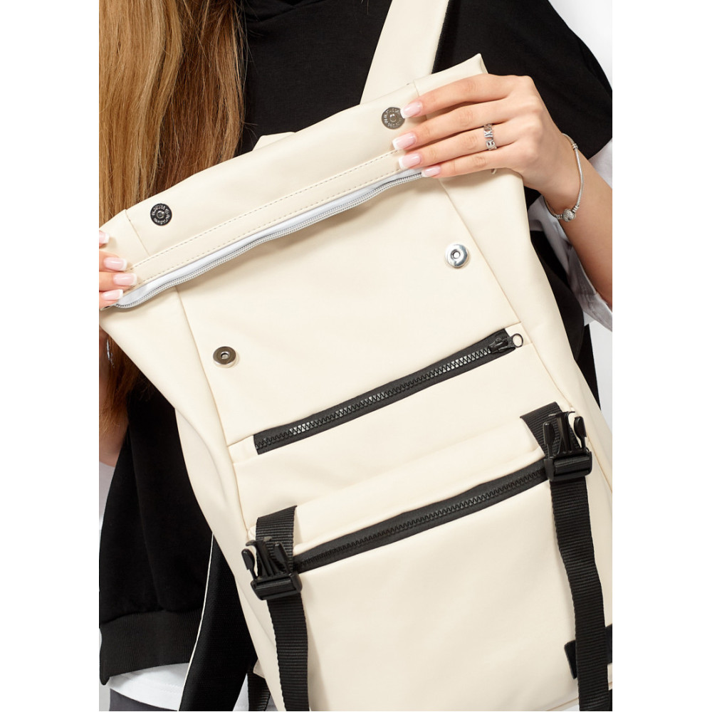 Рюкзак Sambag унісекс RollTop LTT бежевий 43 х 31 х 14 см (24238011)