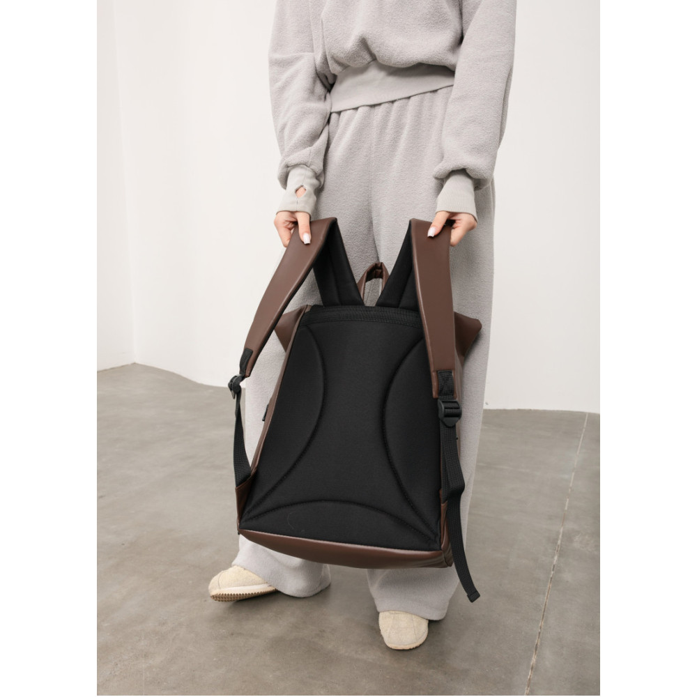 Рюкзак ролл Sambag унісекс RollTop LTT шоколадний 41 x 30 x 16 см (24238020)