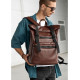 Чоловічий рюкзак ролл Sambag RollTop LTT шоколадний 41 x 30 x 16 см (24238020m)